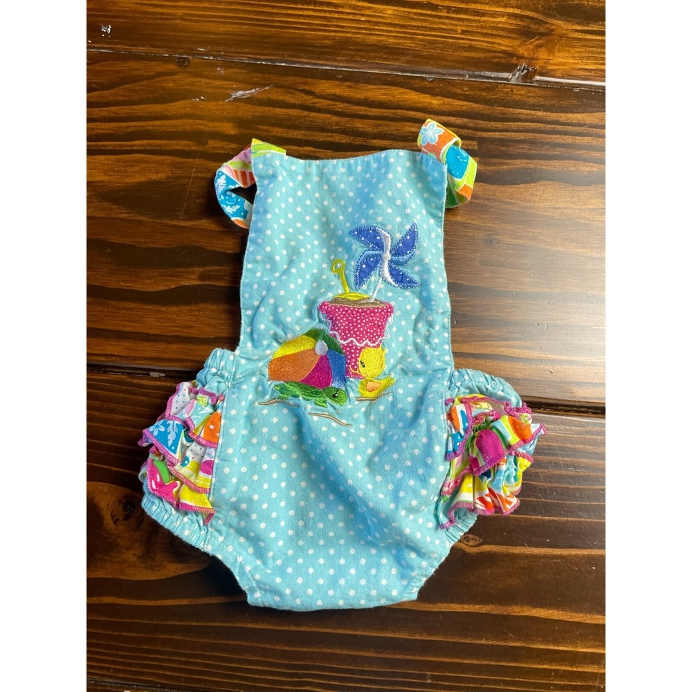 Indigo Soul Romper, Baby Girl Size 9M, Beach, Duck, Turtle, *Appear to run small